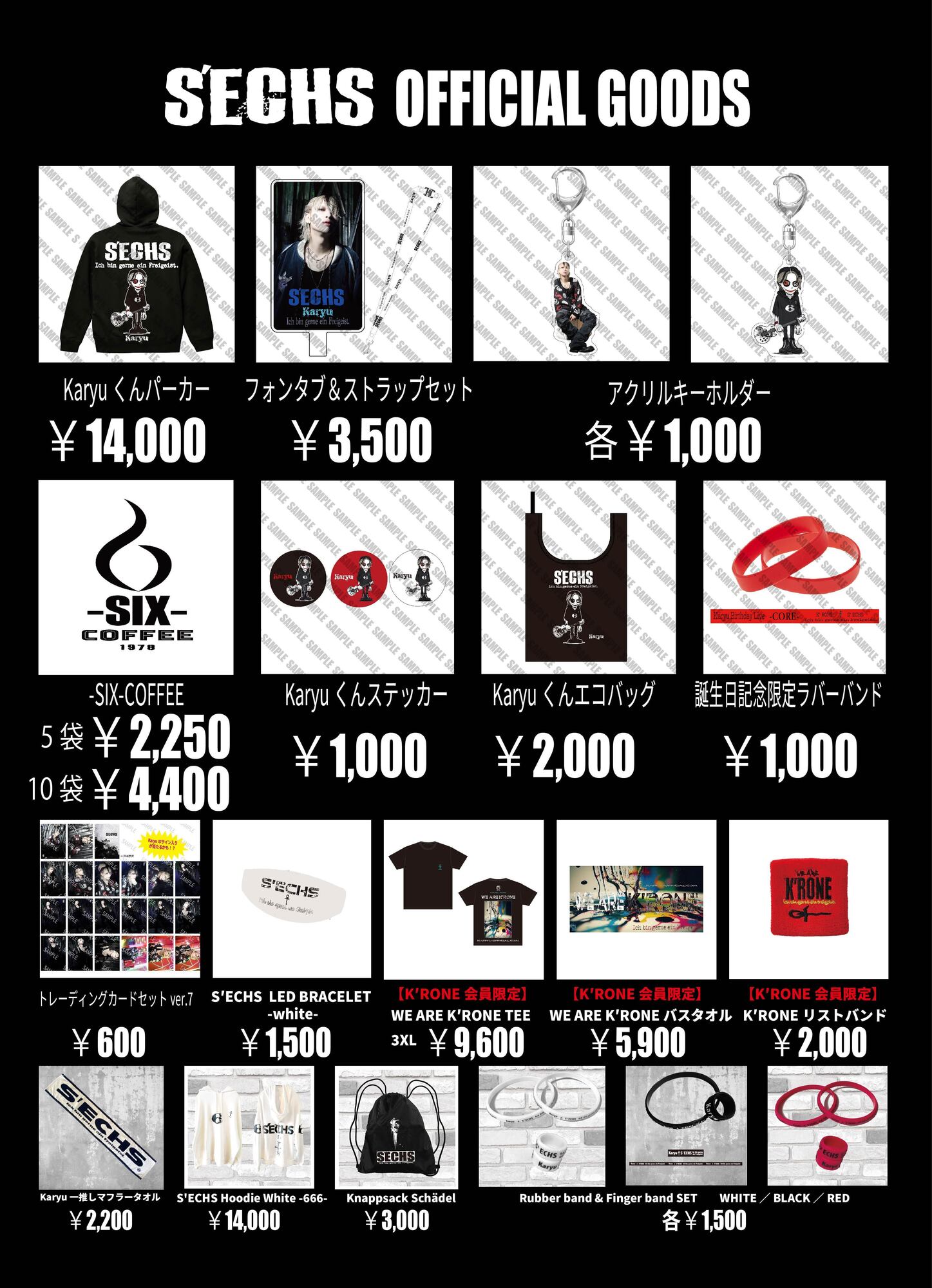 Karyu Luv PARADE H.U.G トレーディングカード Luv PARADE Tour 2024「WAKE UP and REVOLT」 東京公演情報